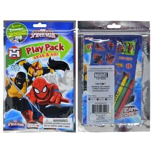 Spiderman Grab n Go Play Pack 3pzs